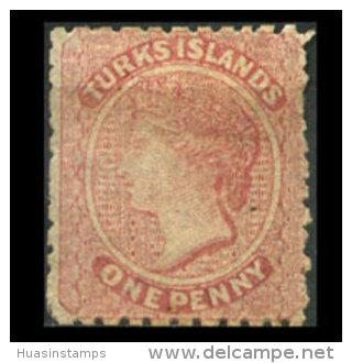 TURKS IS. 1867 - Scott# 1 Queen 1p MNH No Gum - Turks And Caicos