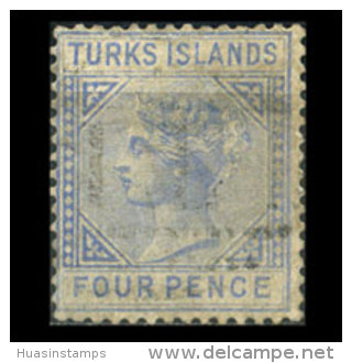 TURKS IS. 1881 - Scott# 43 Queen Set Of 1 Used - Turks And Caicos