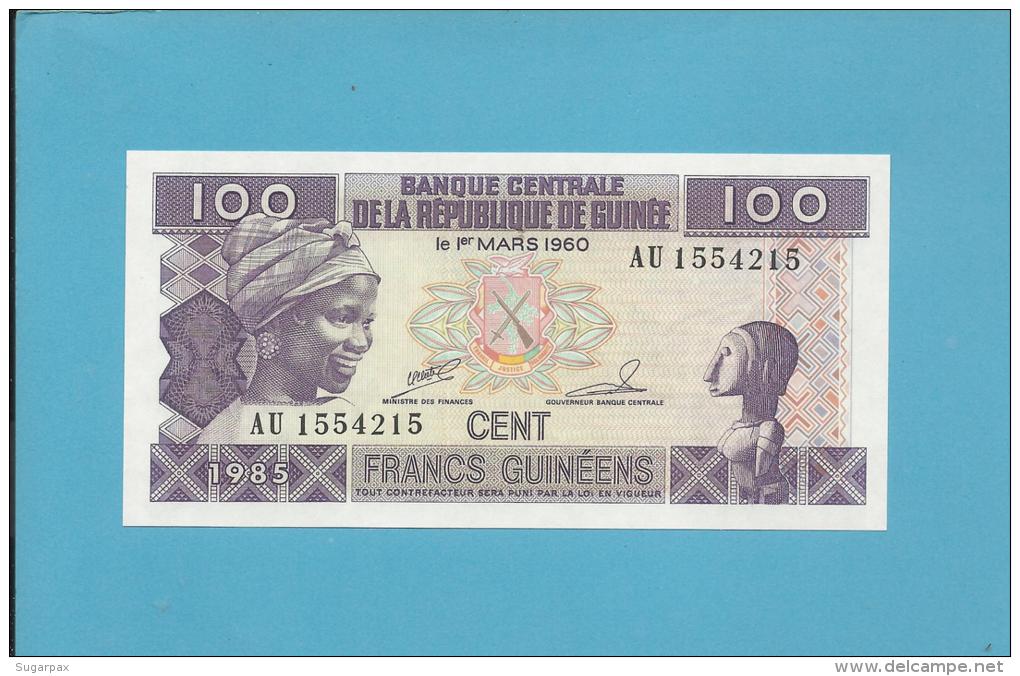 GUINEA - 100  FRANCS - 1985 - P 30 - UNC. - 2 Scans - Guinea