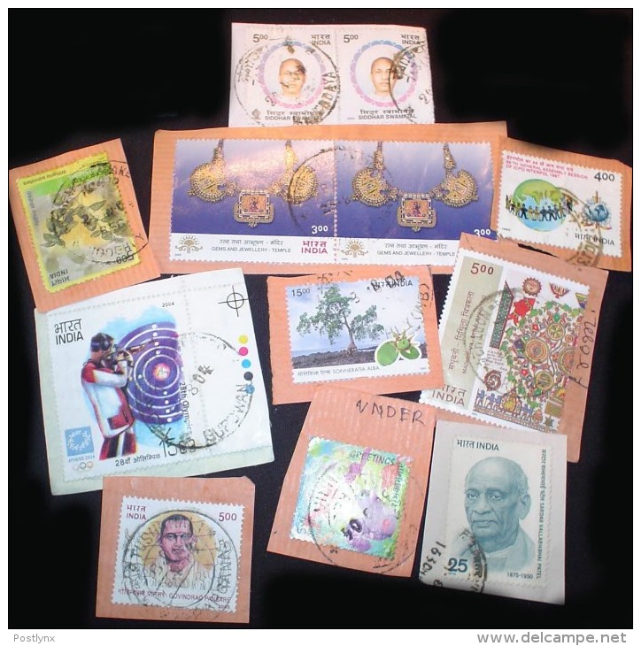 India KILOWARE StampBag 100g (3½oz) Commem 1980-90s Ca 250 Stamps Mixture       [vrac Kilowaar Kilovara] - Vrac (max 999 Timbres)
