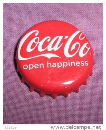 Coca-cola - Bottle Cap / Magnet - Open Happiness, Croatia, 2015. - Casquettes