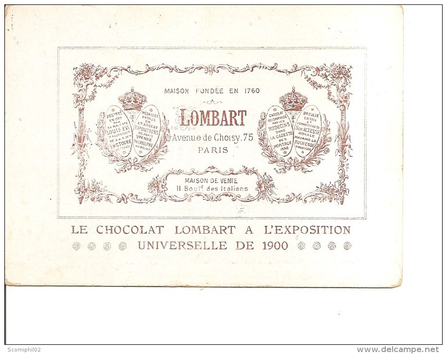 Exposition De Paris -1900 -Chocolat "Lombart" ( Carte Publicitaire à Voir) - 1900 – Paris (France)