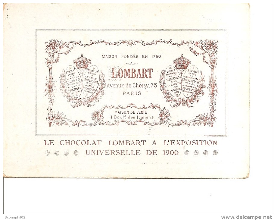 Exposition De Paris -1900 -Chocolat "Lombart" ( Carte Publicitaire à Voir) - 1900 – Paris (Frankreich)