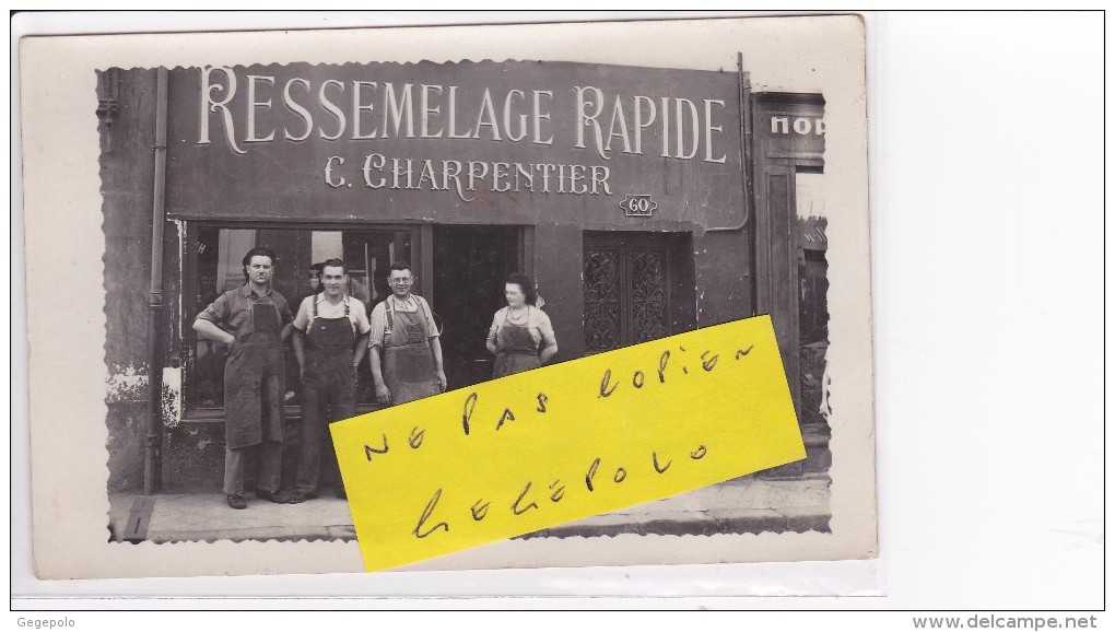 ARPAJON - RESSEMELAGE RAPIDE -  C.CHARPENTIER ( SAULNIER ) 60 Grande Rue  ( Photo Format Cpa 9cm X 14cm ) - Arpajon