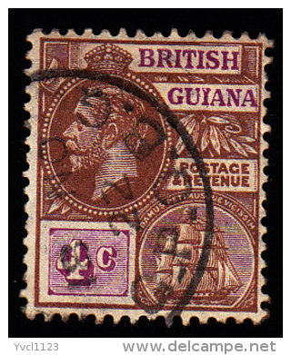 BRITISH GUIANA - Scott #194 George V (*) / Used Stamp - British Guiana (...-1966)