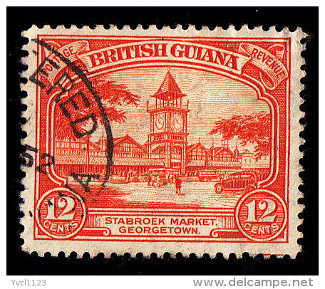 BRITISH GUIANA - Scott #215 Stabroek Market (*) / Used Stamp - British Guiana (...-1966)