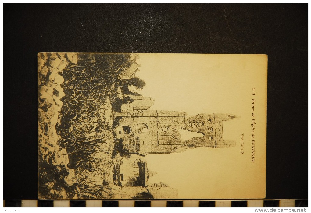 CP, BELGIQUE FLANDRE OCCIDENTALE LO-RENINGE Ruines De L'Eglise De Reninge N° 2 Vierge - Lo-Reninge