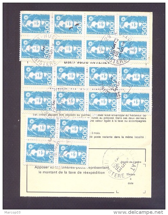 Ordre De Réexpédition Temporaire 755 A Tarif De 110 Francs Du 07 Juillet 1993 - Tarifs Postaux