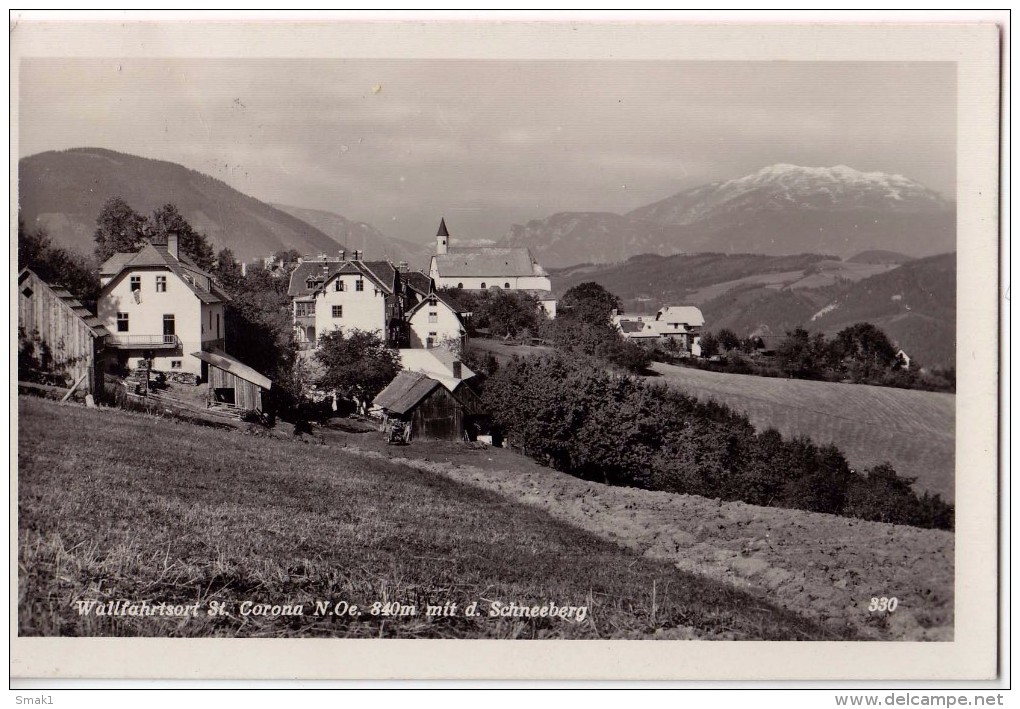 AK Österreich > Niederösterreich> WALLFAHRTSORT ST.CORONA  SCHNEEBERG  ANSICHTSKARTEN 1932 - Schneeberggebiet