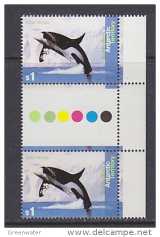 AAT 1995 Orcinus Orca / Whale 1v ($ 1.00)  Gutter ** Mnh (21630A) - Unused Stamps