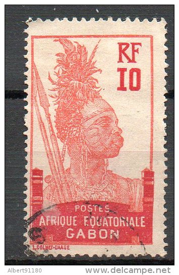 GABON Guerrier 1910  N° 37 - Used Stamps