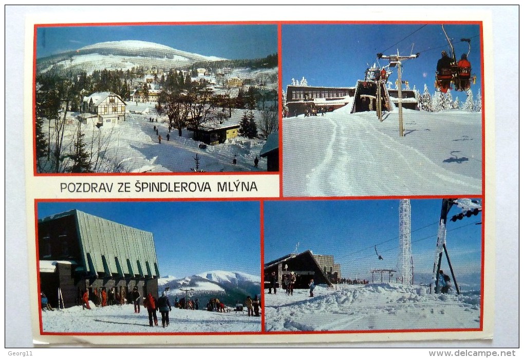 Spindler Mühle Spindlerun Mlyn - Riesengebirge Krkonose - Tschechien, AK 1989 Gelaufen - Tchéquie