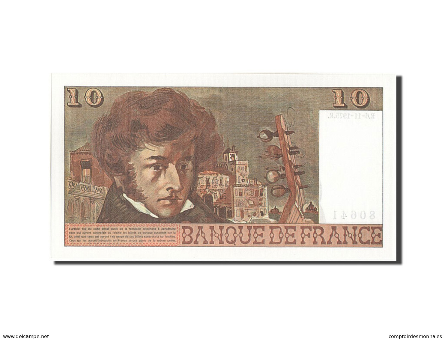 Billet, France, 10 Francs, 10 F 1972-1978 ''Berlioz'', 1975, 1975-11-06, NEUF - 10 F 1972-1978 ''Berlioz''