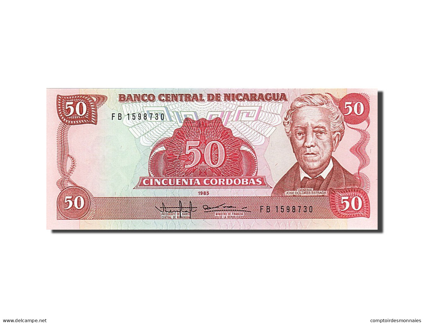 Billet, Nicaragua, 50 Cordobas, 1985, NEUF - Nicaragua