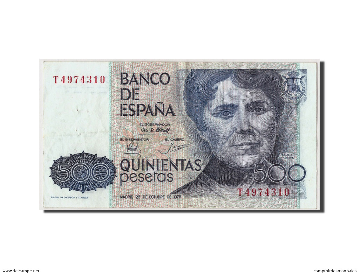 Billet, Espagne, 500 Pesetas, 1979, 1979-10-23, TTB - [ 4] 1975-… : Juan Carlos I