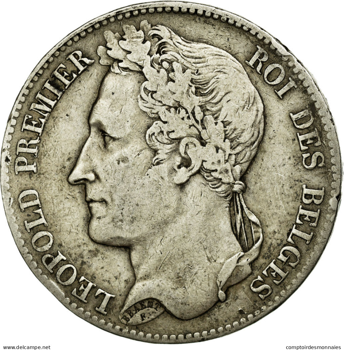 Monnaie, Belgique, Leopold I, 5 Francs, 5 Frank, 1849, TB+, Argent, KM:3.2 - 5 Frank