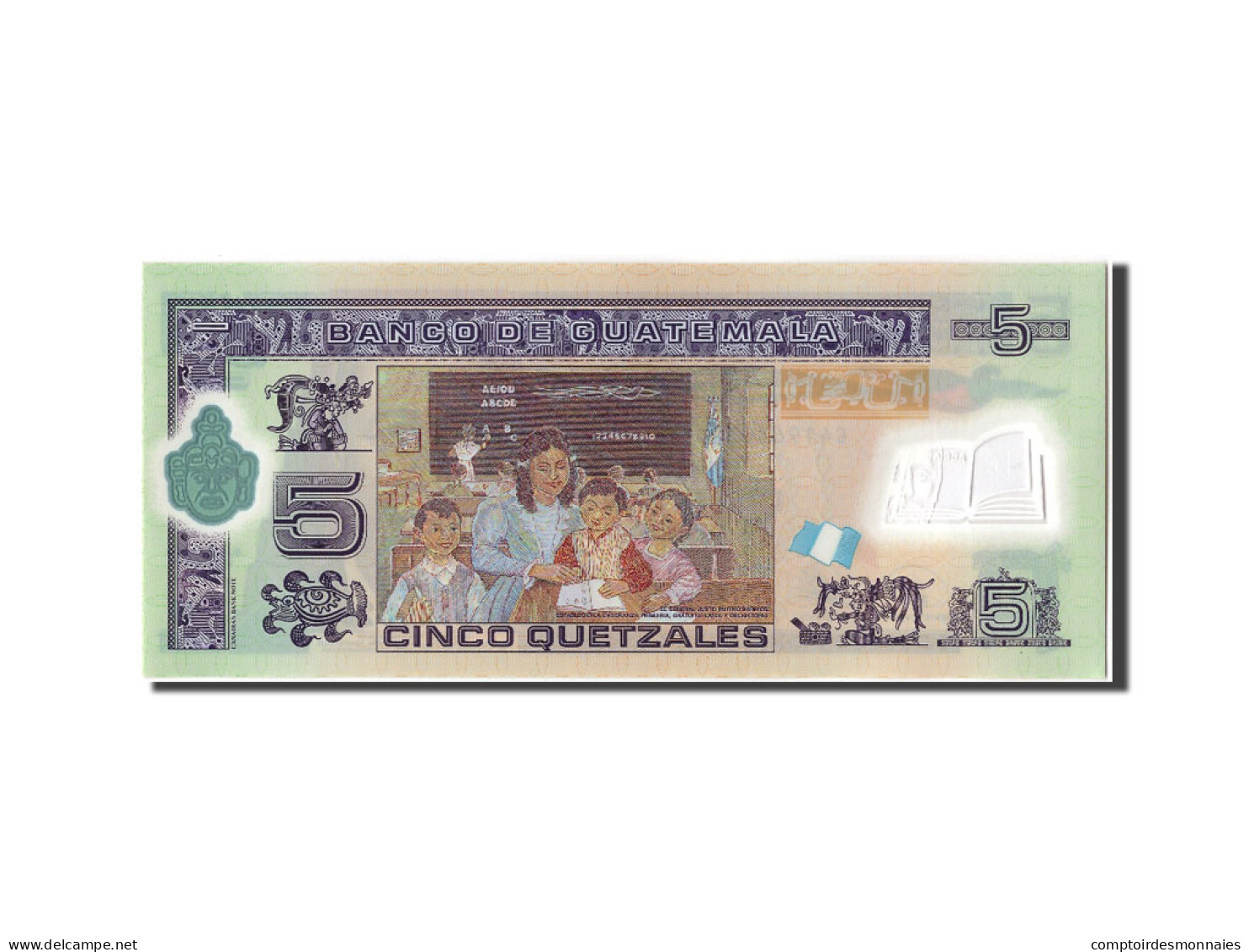 Billet, Guatemala, 5 Quetzales, 2010, 2010-05-19, NEUF - Guatemala