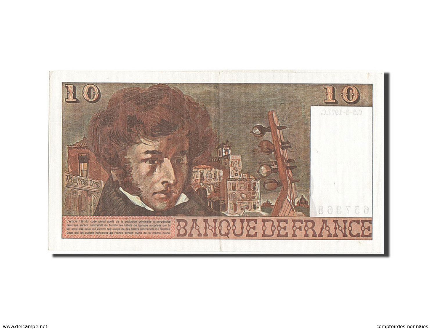 Billet, France, 10 Francs, 10 F 1972-1978 ''Berlioz'', 1977, 1977-03-03, SUP+ - 10 F 1972-1978 ''Berlioz''