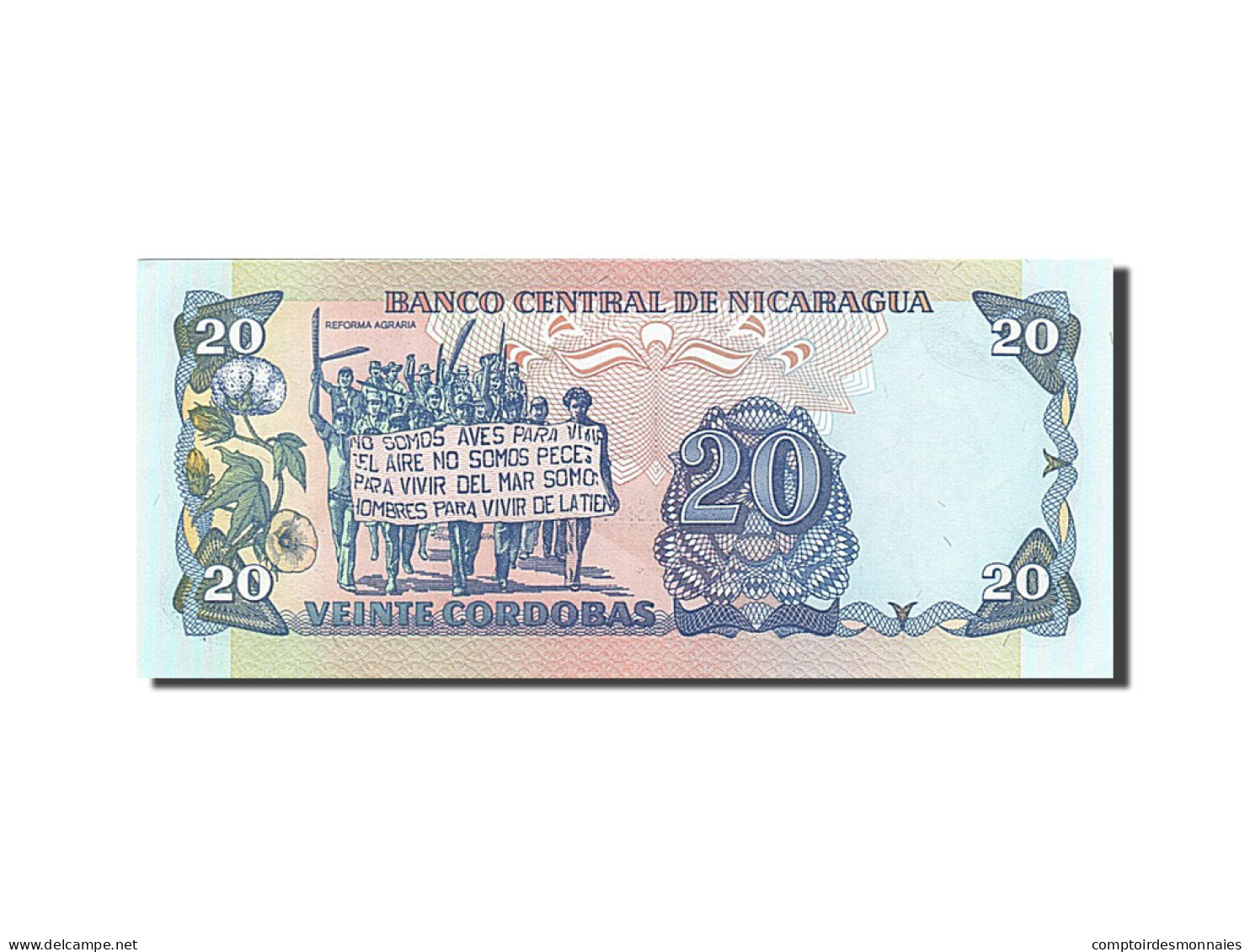 Billet, Nicaragua, 20 Cordobas, 1985, SPL - Nicaragua