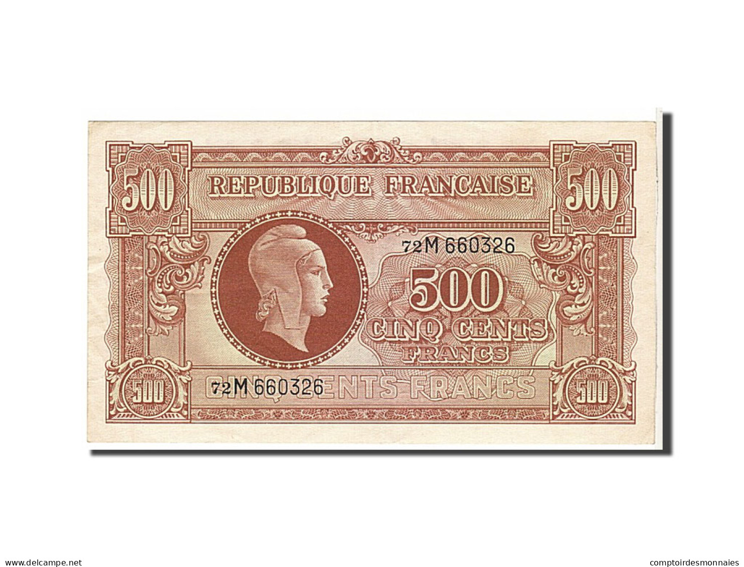 Billet, France, 500 Francs, 1943-1945 Marianne, 1945, SUP+, Fayette:VF 11.2 - 1943-1945 Marianne