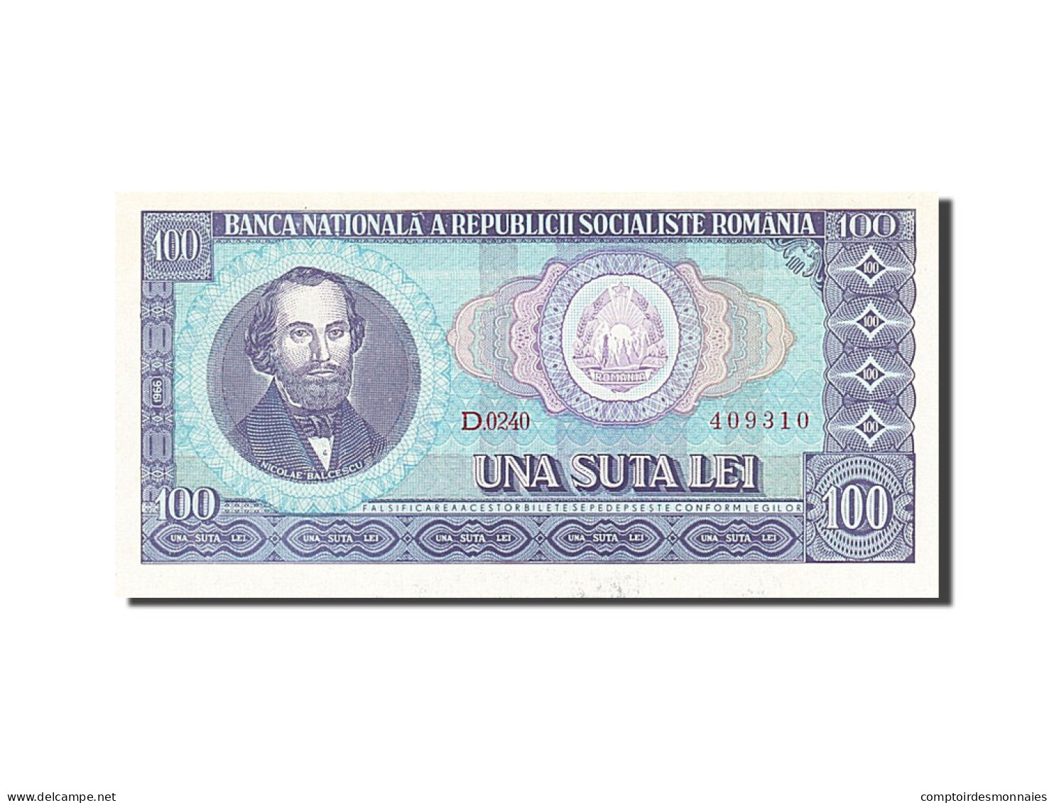 Billet, Roumanie, 100 Lei, 1966, NEUF - Romania