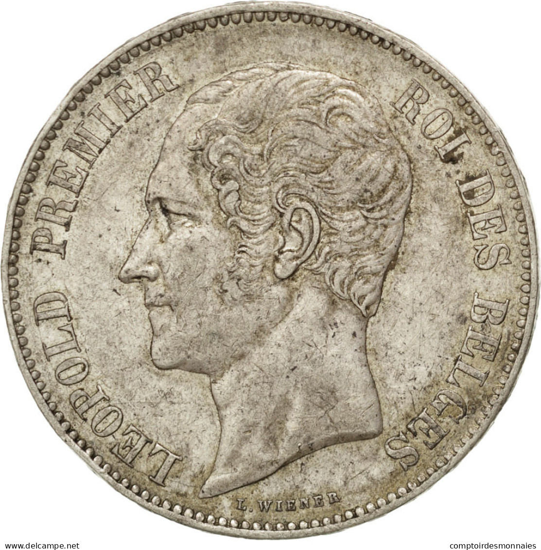 Monnaie, Belgique, Leopold I, 5 Francs, 5 Frank, 1851, Bruxelles, TTB+, Argent - 5 Frank