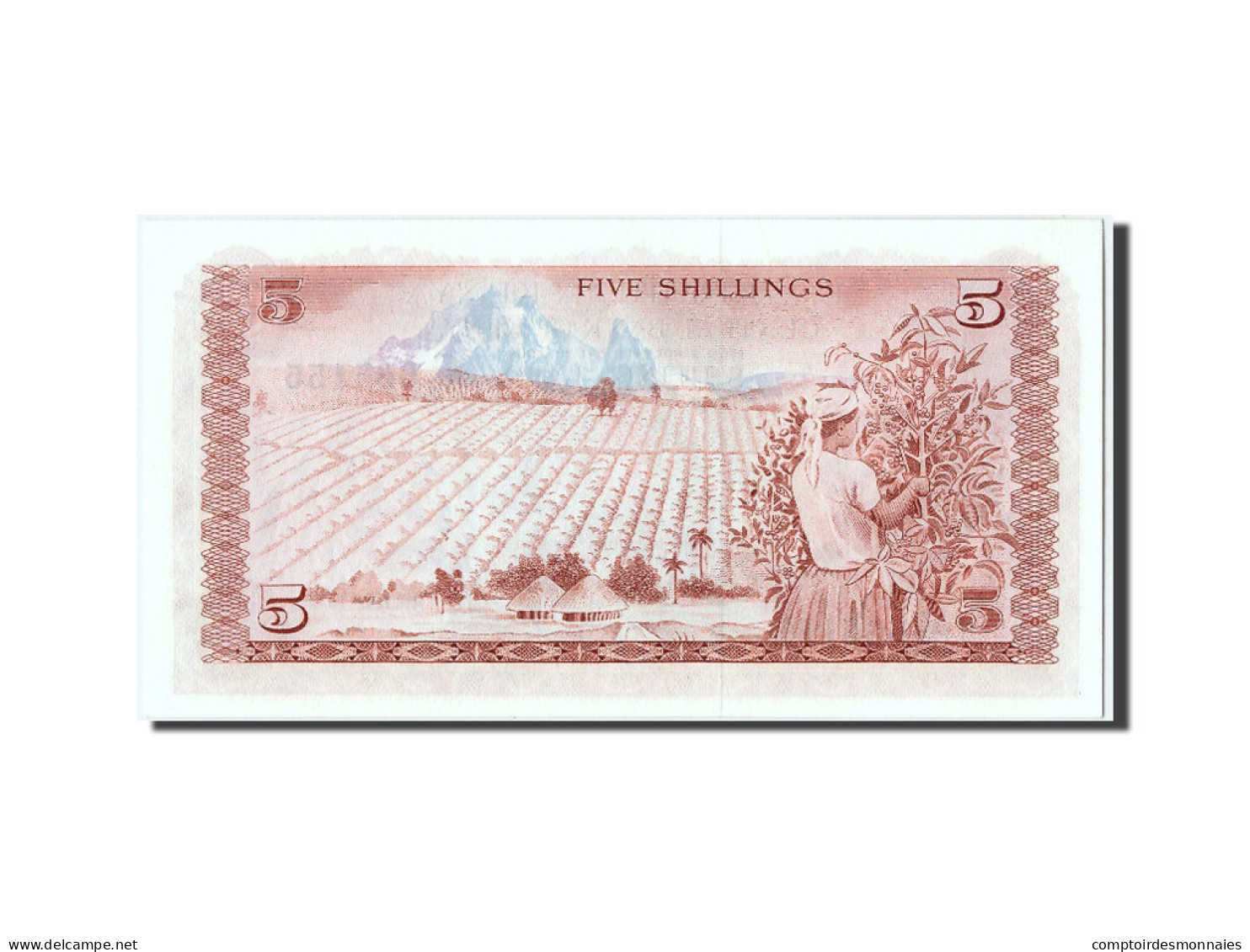 Billet, Kenya, 5 Shillings, 1978, 1978-07-01, NEUF - Kenia