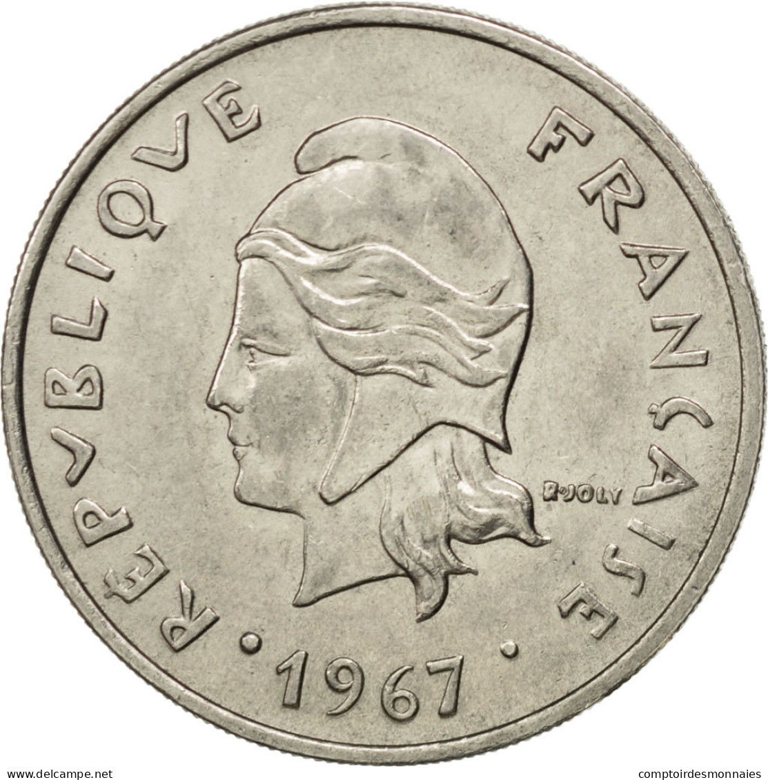 Monnaie, French Polynesia, 20 Francs, 1967, SUP, Nickel, KM:6, Lecompte:89 - Polinesia Francesa