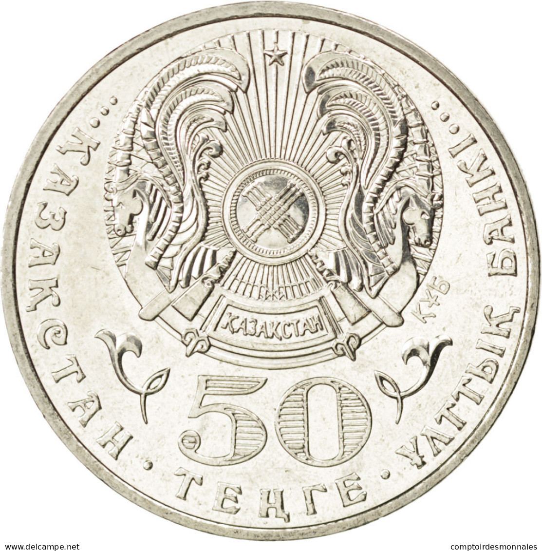 Monnaie, Kazakhstan, 50 Tenge, 2008, SPL, Copper-nickel, KM:170 - Kazachstan