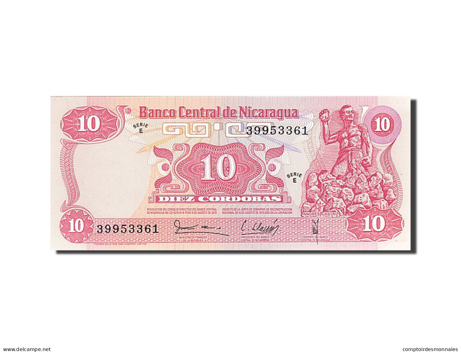 Billet, Nicaragua, 10 Cordobas, 1979, SPL - Nicaragua