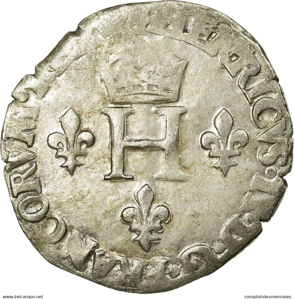 Monnaie, France, Demi Gros De Nesle, 1551, Paris, TB+, Argent, Sombart:4458. - 1547-1559 Heinrich II.