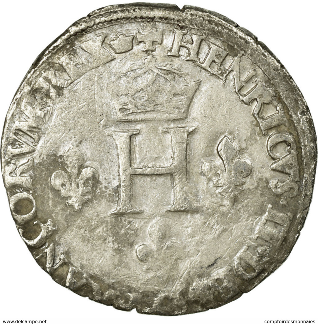 Monnaie, France, Gros De Nesle, 1550, Paris, TB+, Argent, Sombart:4456. - 1547-1559 Heinrich II.