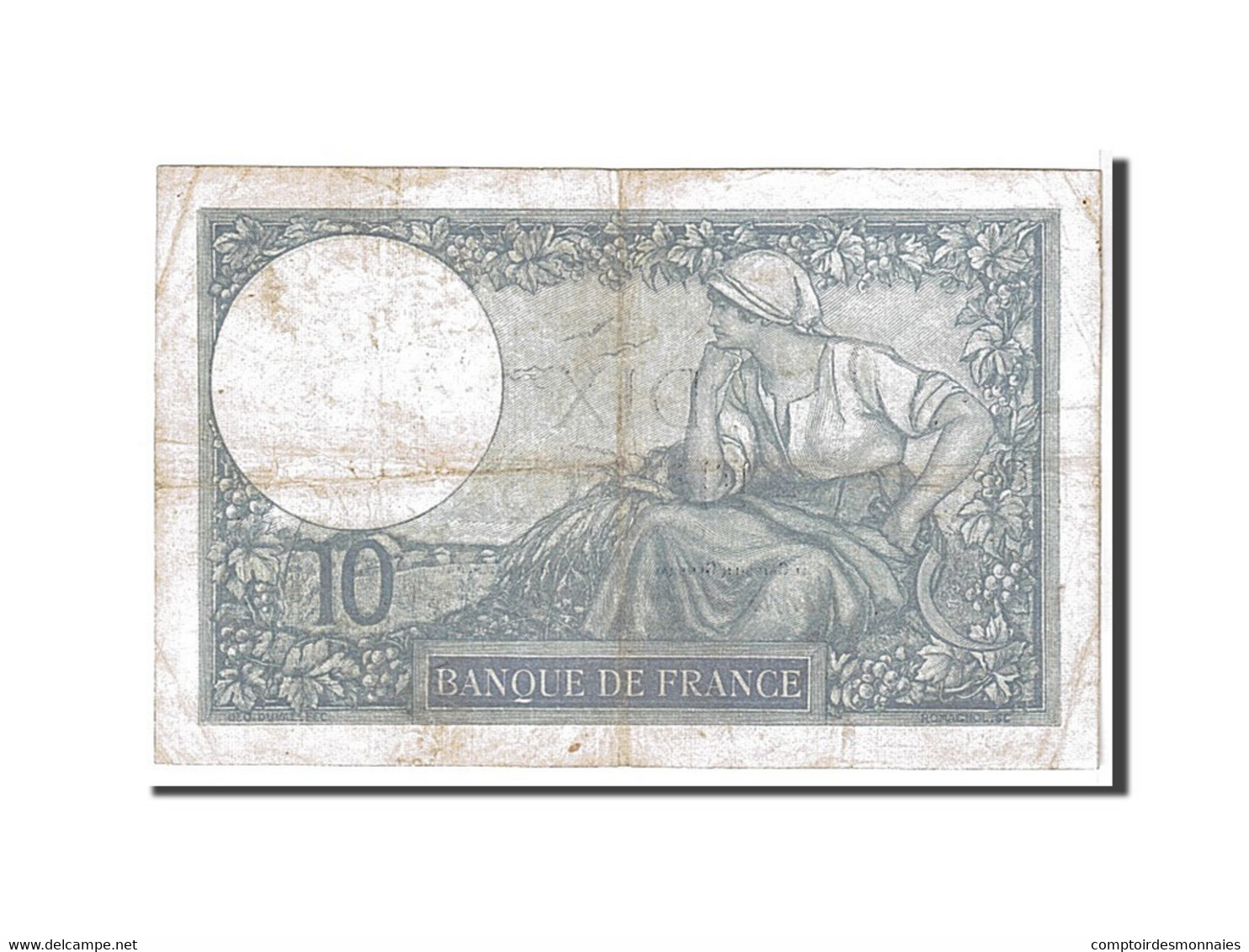 Billet, France, 10 Francs, 10 F 1916-1942 ''Minerve'', 1939, TB+, Fayette:7.9 - 10 F 1916-1942 ''Minerve''
