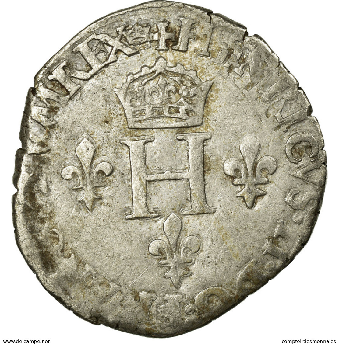 Monnaie, France, Demi Gros De Nesle, 1551, Paris, TB+, Argent, Sombart:4458. - 1547-1559 Heinrich II.