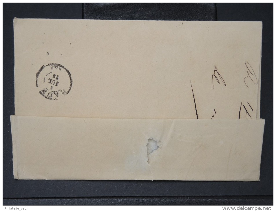 ESPAGNE - Lettre 1874 Avec Timbre - Impôts De Guerre - Détaillons Collection - A Voir - Lot N° 6171 - Cartas & Documentos