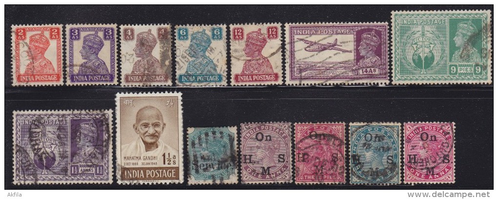 3137. India, Old Stamp Accumulation, Used (o) - Colecciones & Series