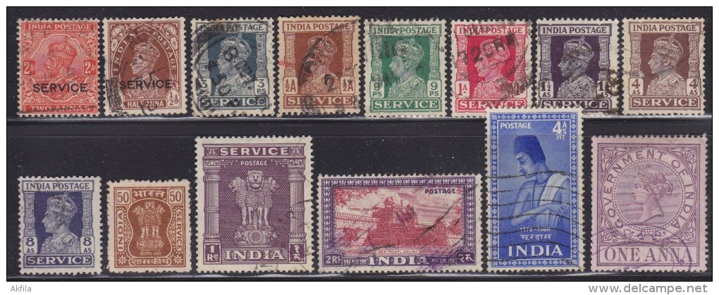 3139. India, Old Stamp Accumulation, Used (o) - Colecciones & Series