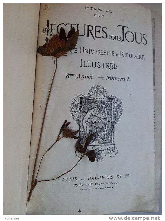 M#0F8 LECTURES POR TOUS Hachette Ed.1900 + BELLE JARDINIERE - Antichi