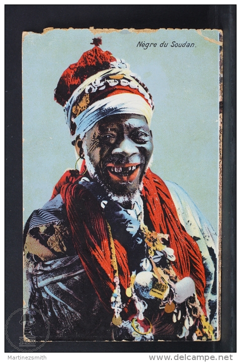 Old Africa Postcard - Negre Du Soudan/ Black Man From Sudan - Sudán