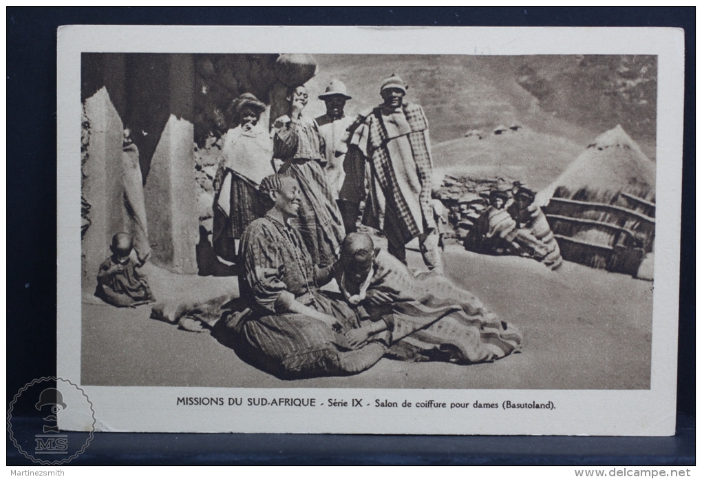 Old Africa Postcard - Algeria - Missions Du Sud - Afrique - Salon De Coiffure Pour Dames (Basutoland) - Sin Clasificación
