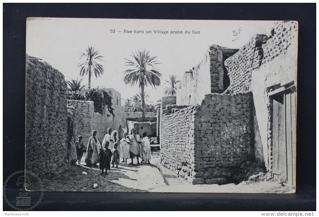 Old Africa Postcard - Rue Dans Un Village Arabe Du Sud - Sin Clasificación