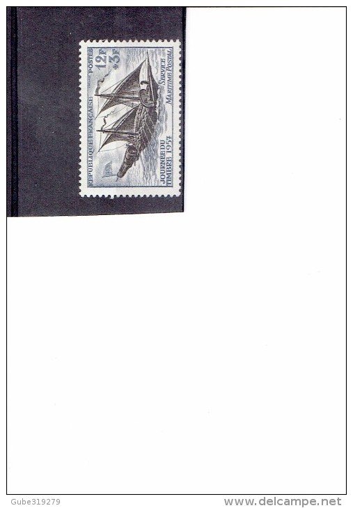 FRANCE 1957- STAMP DAY - MARITIME POSTAL SERVICE   12+3 FR. YV 1093 MINT NEVER HINGED  PERFECT REGRE564 - Sonstige & Ohne Zuordnung