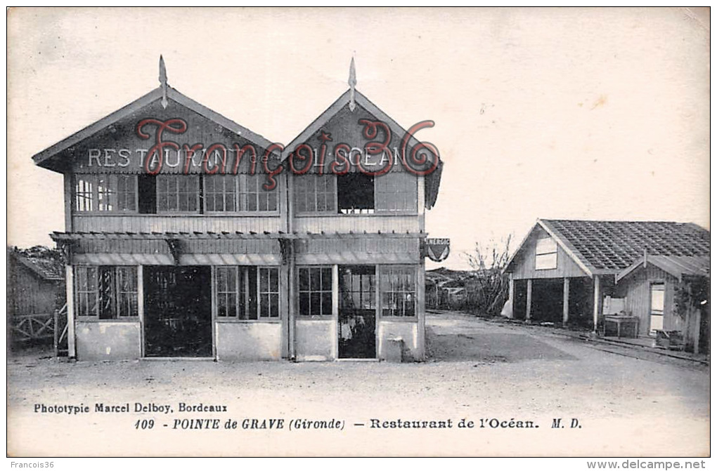 (33) La Pointe De Graves / Grave - Restaurant De L´Océan - 2 SCANS - Autres & Non Classés