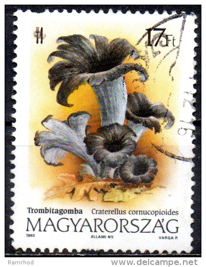 HUNGARY 1993 Fungi -  17fo. - Death Trumpet  FU - Usati