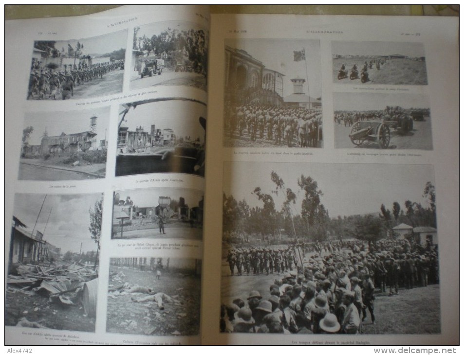 L'illustration (F), 30/5/1936, Le Président à La Fête Des Vins à Colmar + Grande Parade Miltaire Italienne à Addis Abeba - 1900 - 1949