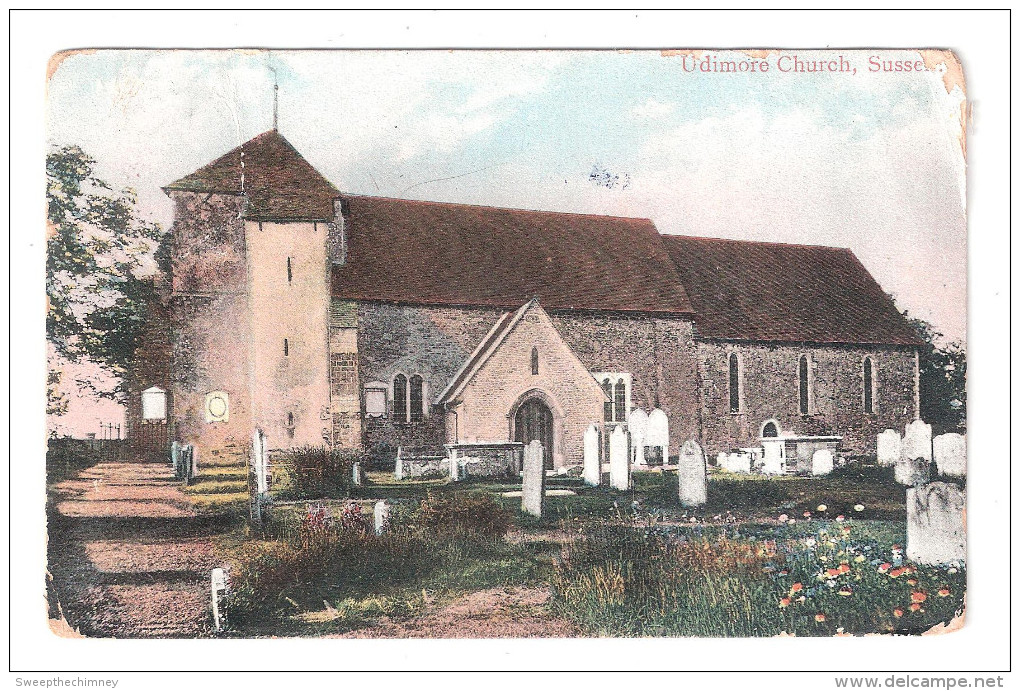 Church Udimore Nr Rye Unused Old Pc WORN - Altri & Non Classificati
