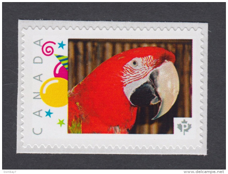 PARROT. RED KAKADU Picture Postage MNH Stamp, Canada  2014  [p11sn10] - Parrots