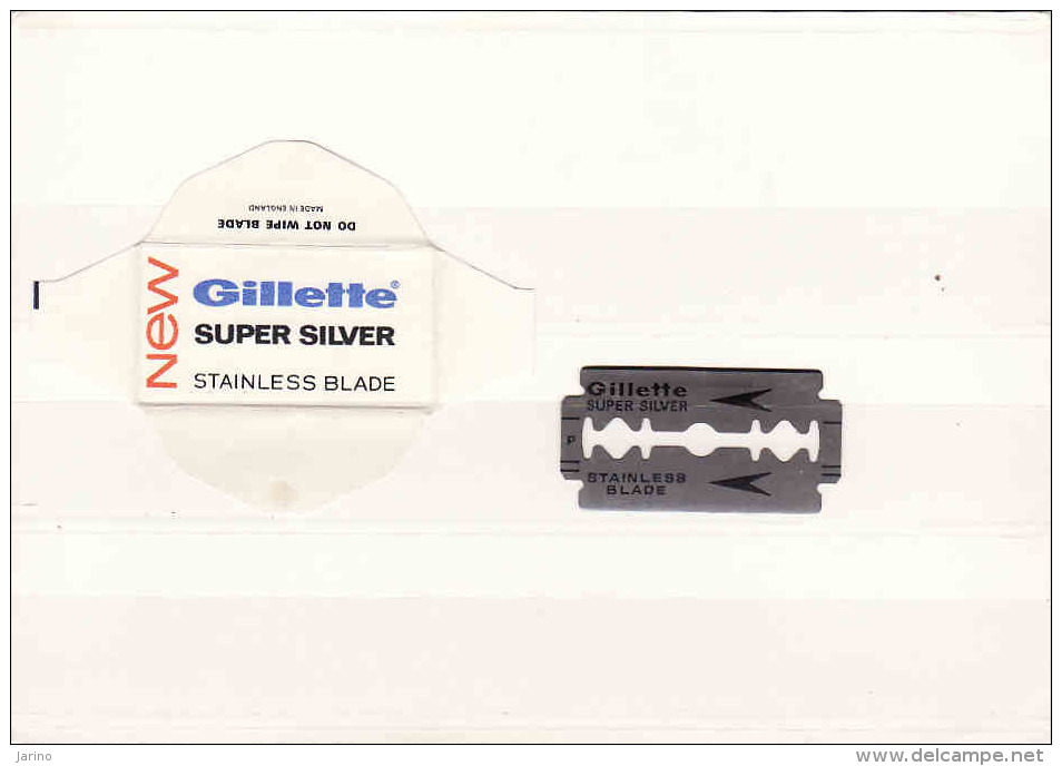 Old Razor Blade+wrappers-Rasierklinge+Verpackungen-Enveloppeur+lames De Rasoir-LAMETTA DA BARBA, Gillette - England - Rasierklingen