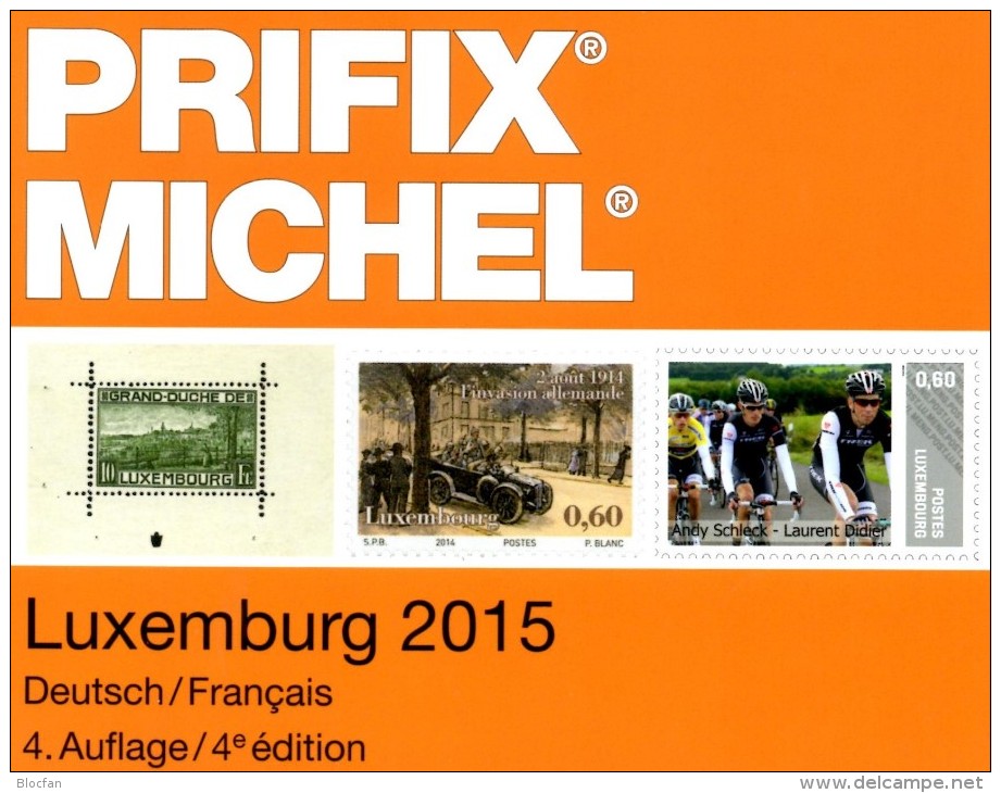 MICHEL Luxemburg PRIFIX Stamps Special Catalogue 2015 New 25€ Mit ATM MH Dienst Porto Besetzungen In Deutsch/französisch - Other & Unclassified