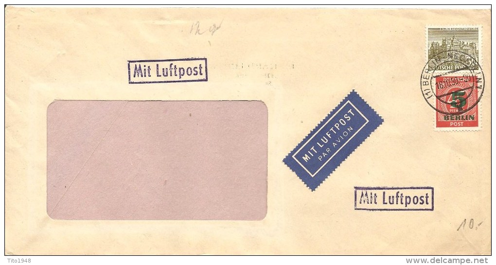1950 Deutschland, Brief, Berlin, Luftpost,  Siehe Scans! - Andere & Zonder Classificatie